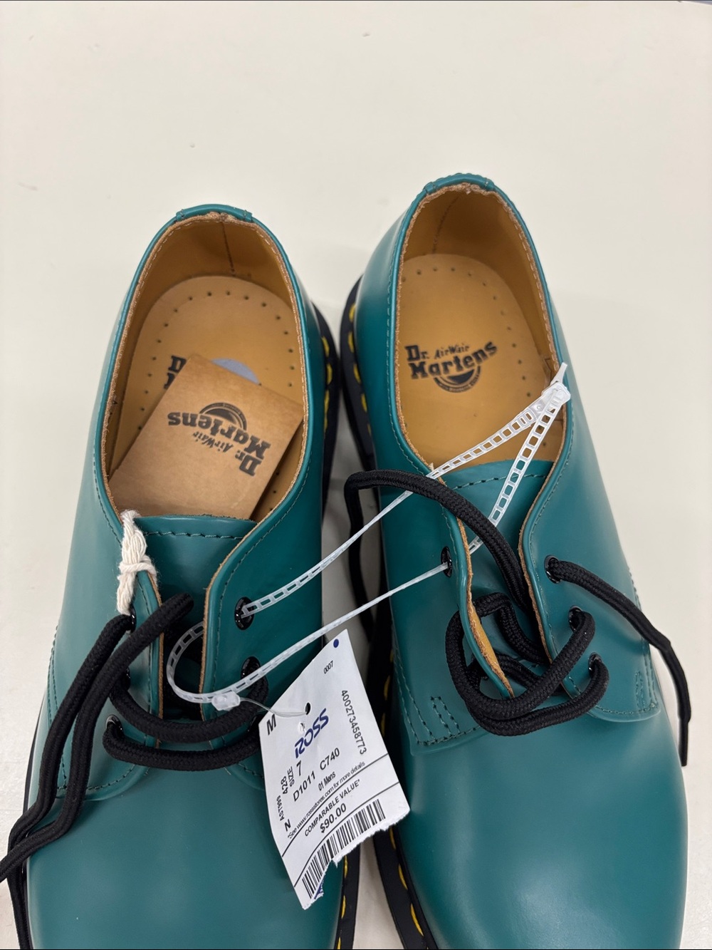 Dr. Martens Teal Lace-Up Oxford Shoes Brand New With Tags NWT Size 7 - Picture 5 of 8
